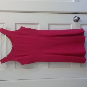 Sleeveless Pink A-Line Dress 100% silk